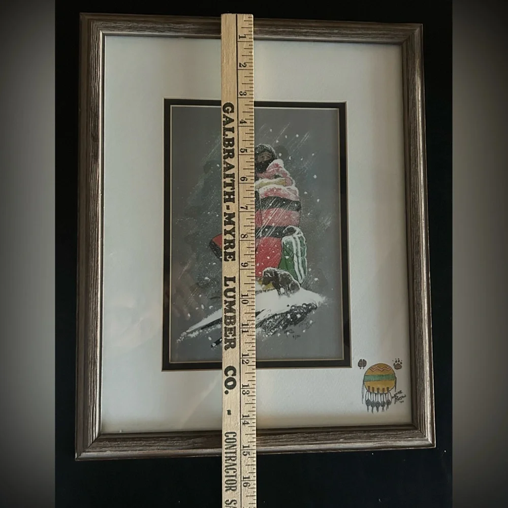 William T Zivic Western Artist Numbered Print 4/30 Signed On Back-Framed